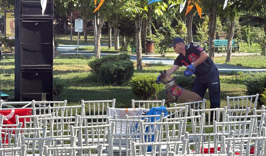 Dede Korkut Parkı'nda bomba araması yapıldı