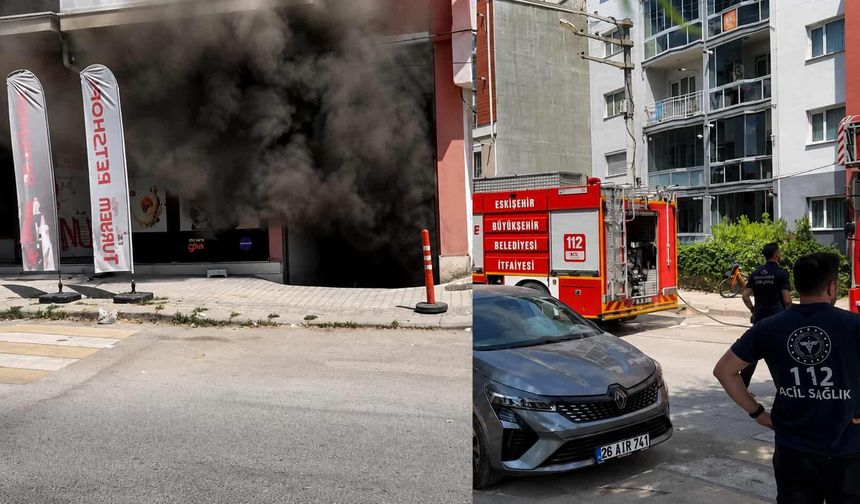 Eskişehir'de bir binanın bodrum katında yangın çıktı: 6 kişi hastaneye kaldırıldı