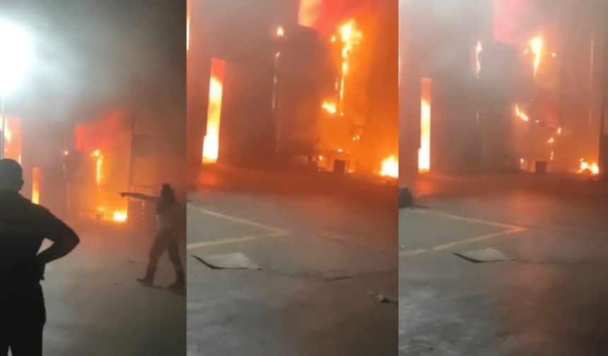 Eskişehir Organize Sanayi Bölgesi'nde fabrika yangını