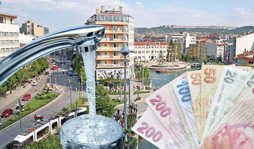 Eskişehir'de şebeke suyuna zam yapıldı