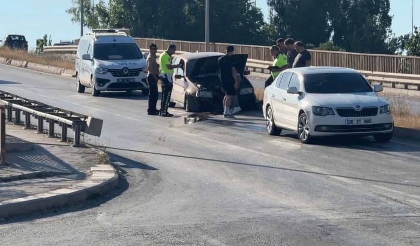 Eskişehir'de refüje çıkan otomobil tehlike saçtı!