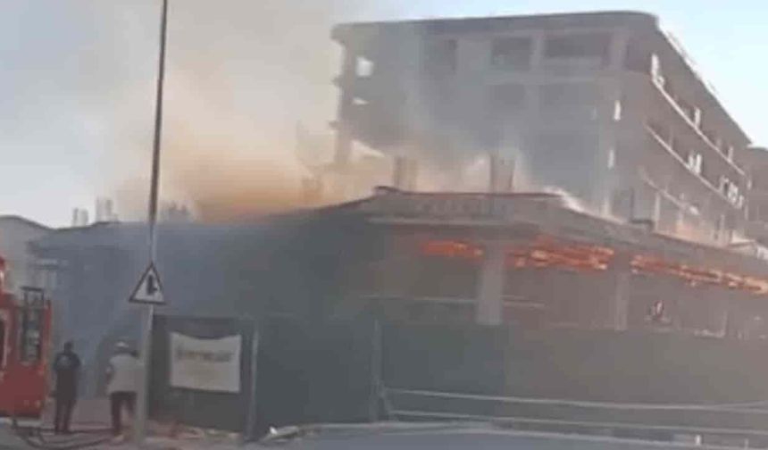 Eskişehir’deki inşaatta yangın