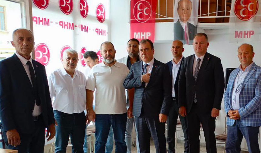 MHP Sarıcakaya İlçe Başkanlığı'nda Alaattin Karaoğlu yeniden seçildi