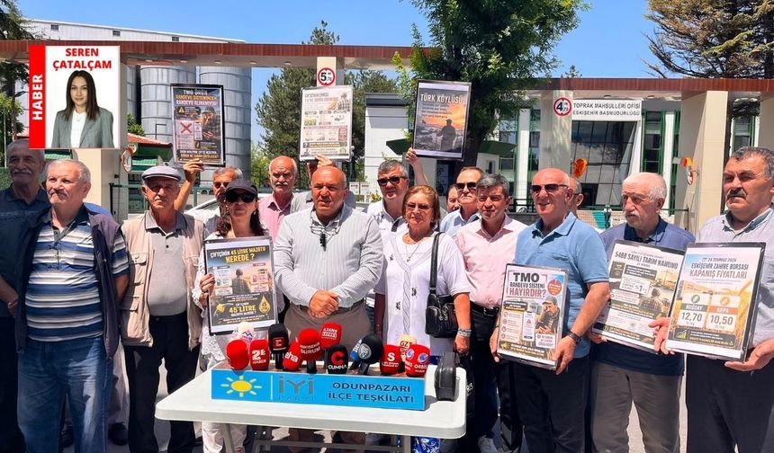 İYİ Parti'den TMO önünde sert çıkış: “Çiftçi emeğinin karşılığını alamıyor”