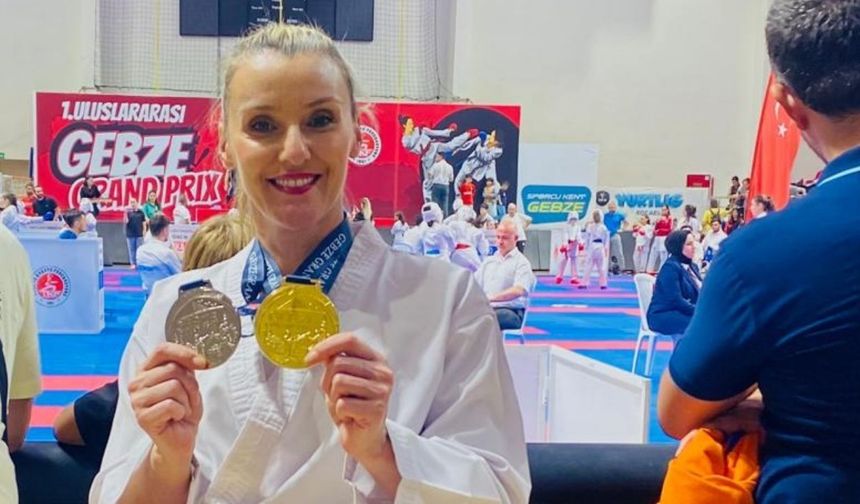 Karate antrenörü Arzu Kabal şampiyon oldu