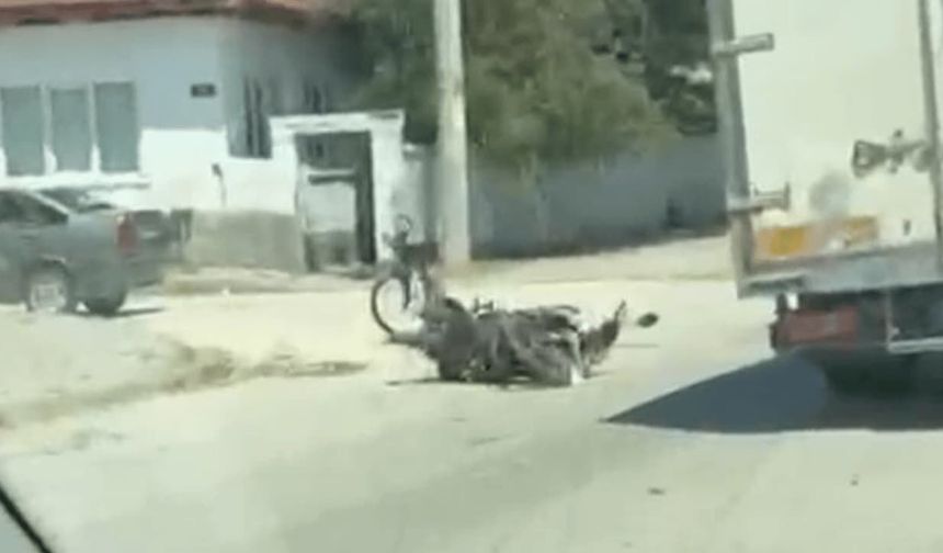 Eskişehir'de çarpışmanın etkisiyle sürüklenen motosiklet sürücüsü ağır yaralandı