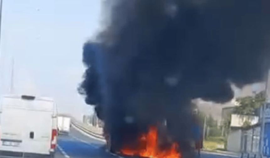 Son dakika: Eskişehir Çevre Yolu'nda dumanlar yükseliyor
