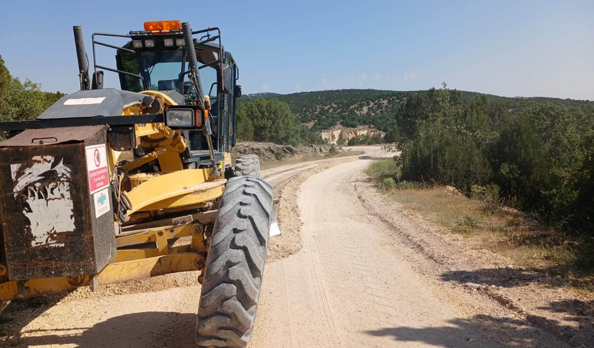 Seyitgazi'de tarla yolları yenileniyor