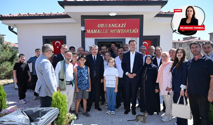 Eskişehir’de Orhangazi Mahallesi’nin yenilenen muhtarlık binası açıldı