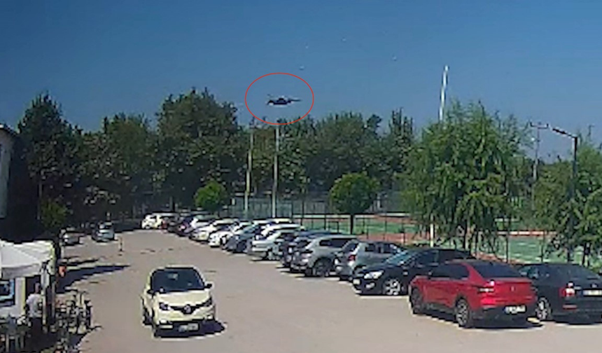 F-16 eğitim uçağının düşme anı ortaya çıktı