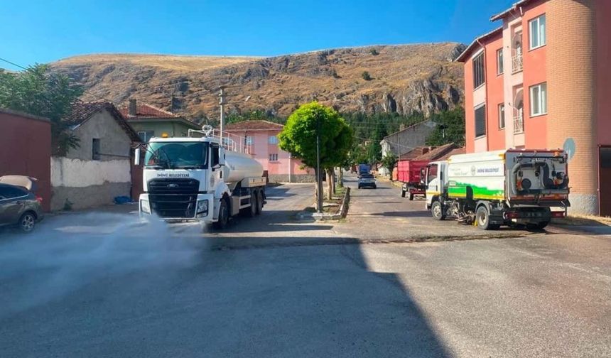 İnönü'de kapsamlı temizlik ve bakım çalışmaları gerçekleştirildi