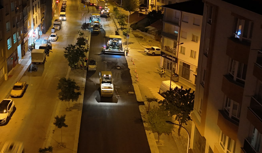 Eskişehir’de temmuz ayında 30 bin ton asfalt serildi