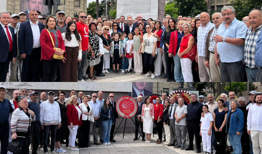YENİ Parti ve CHP yarım saat arayla Ata’ya çelenk sundu