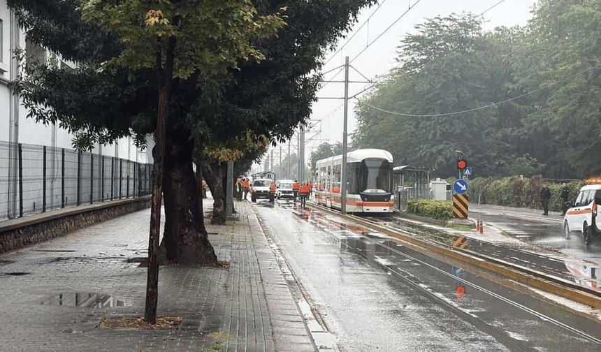 Eskişehir'de tramvay hattında arıza