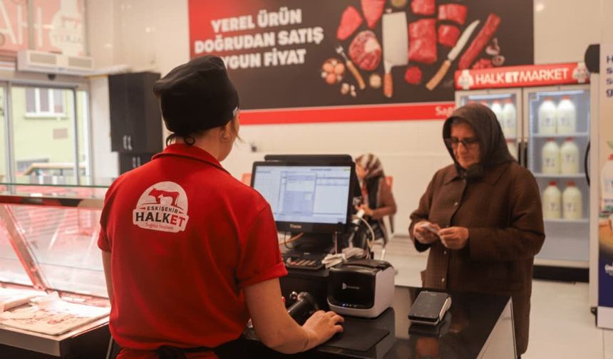 Halk Et Marketler'de bir yılda 230 ton satış yapıldı