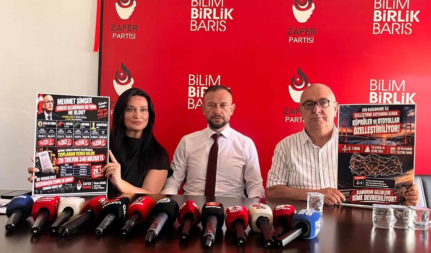Zafer Partisi’nden özelleştirme tepkisi: “Kamu varlıkları peşkeş çekiliyor”