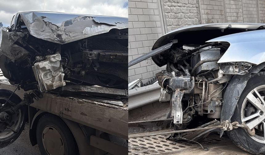 Eskişehir Çevreyolunda iki otomobil çarpıştı: 1'i ağır 2 yaralı