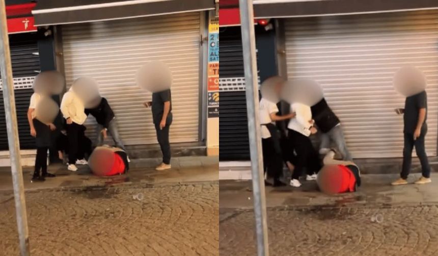 Eskişehir’de ortalık bir anda karıştı! Tekme ve yumrukla saldırdılar