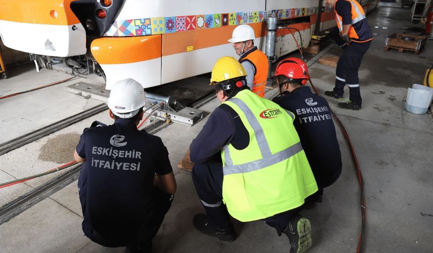 ESTRAM’da olası kaza ve acil durumlar için eğitim verildi