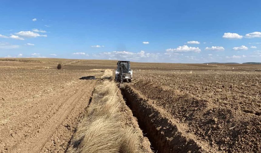 İnönü Belediyesi'nden Kümbet Akpınar Mahallesi’ne yeni su deposu hattı