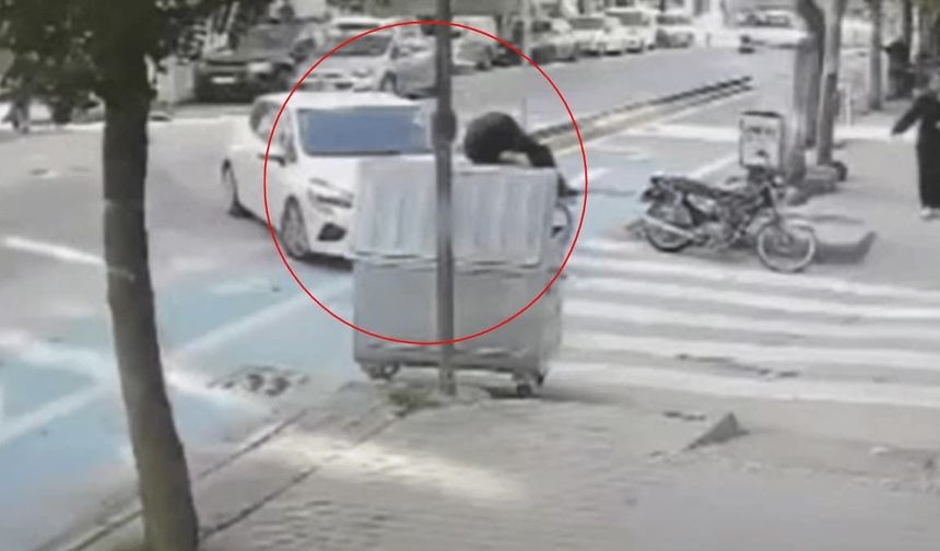 Eskişehir'de otomobil bisiklet yoluna daldı