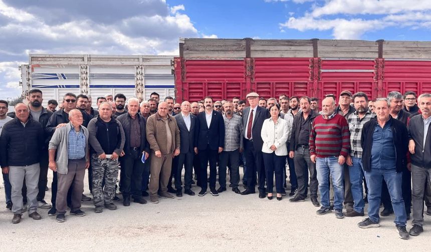Pancar üreticisi ve nakliyecilerden Şeker Fabrikası’nda eylem
