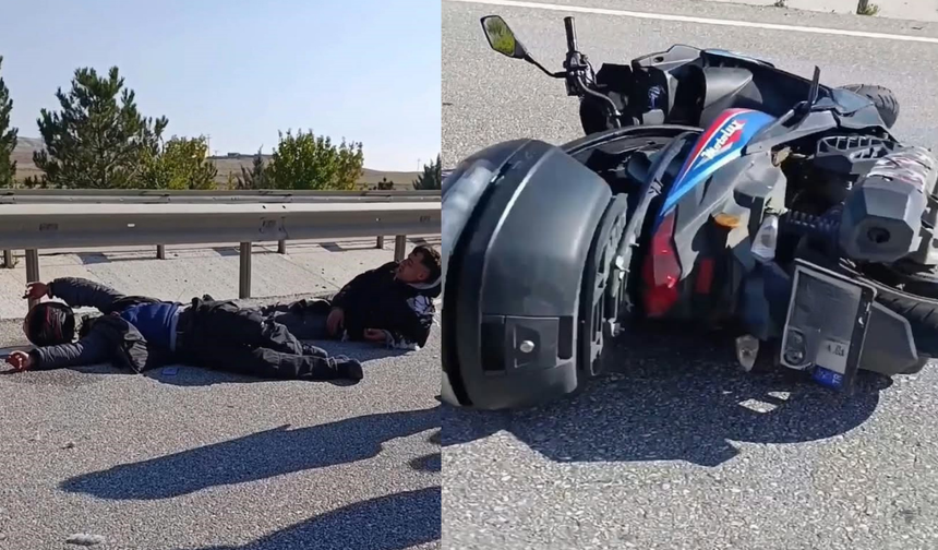 Eskişehir'de motosiklet kazası: 1'i ağır 2 kişi yaralandı