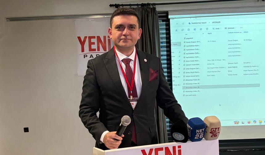 YENİ Parti Tepebaşı İlçe Başkanı Tevfik Yıldırım seçildi