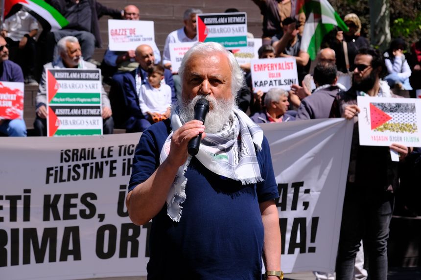 Hamamyolu’nda Filistin’e destek eylemi gerçekleşti