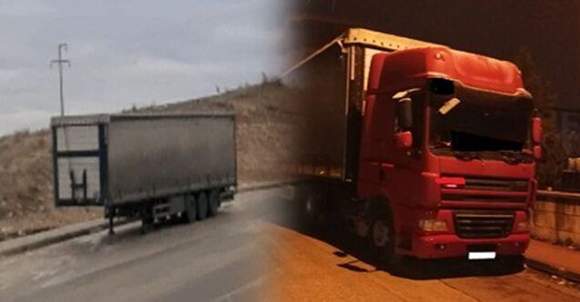 Tır dorsesini çalan baba ve oğlu yakalandı