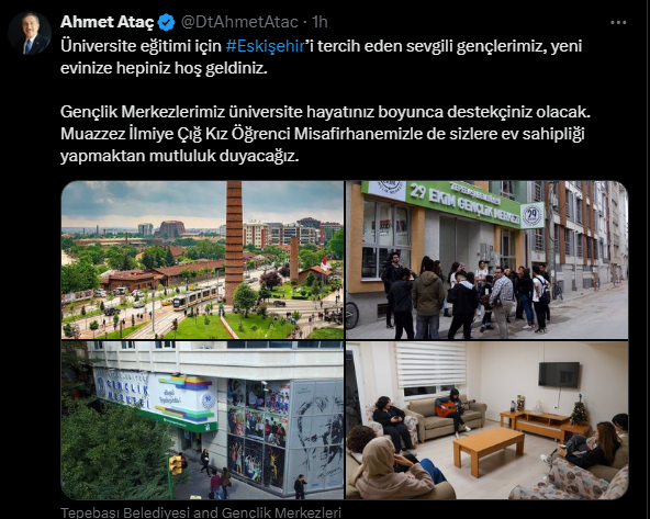 Ahmet Ataç Öğrenci Tebrik