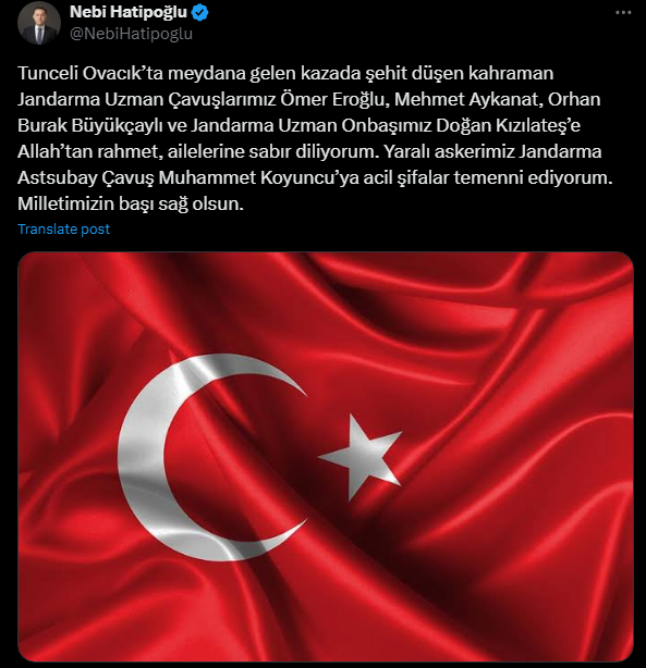 Nebi Hatipoğlu Taziye