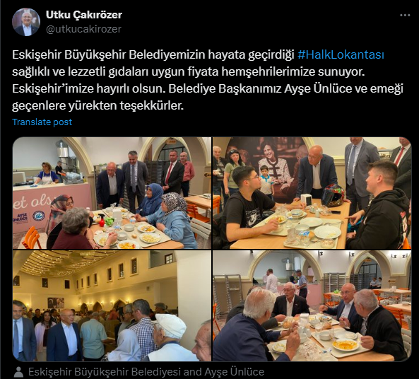 Utku Çakırözer Halk Lokantası