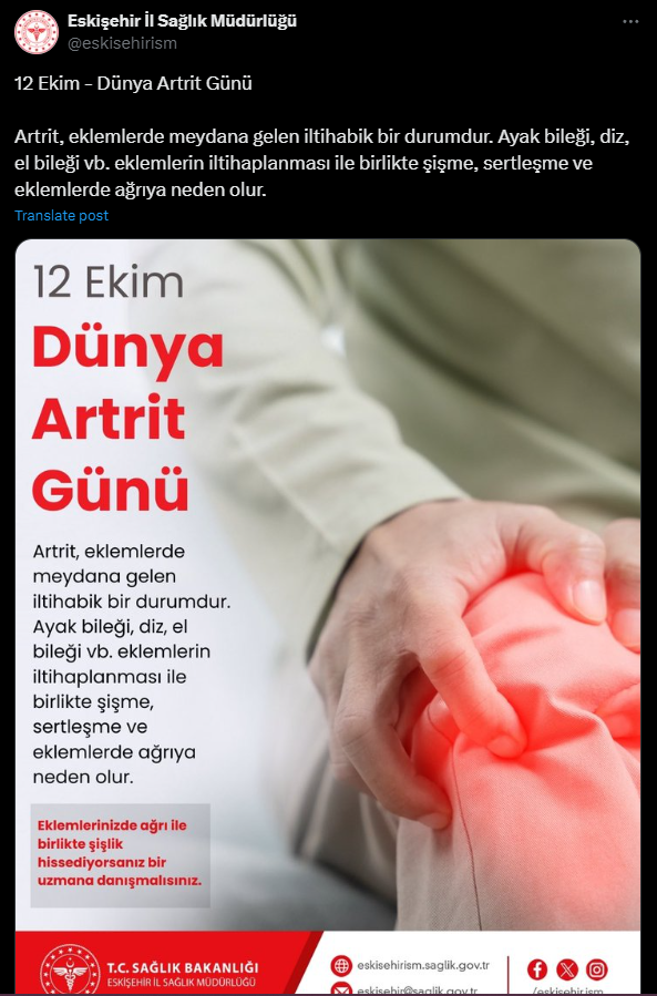 Dünya Artrit Günü