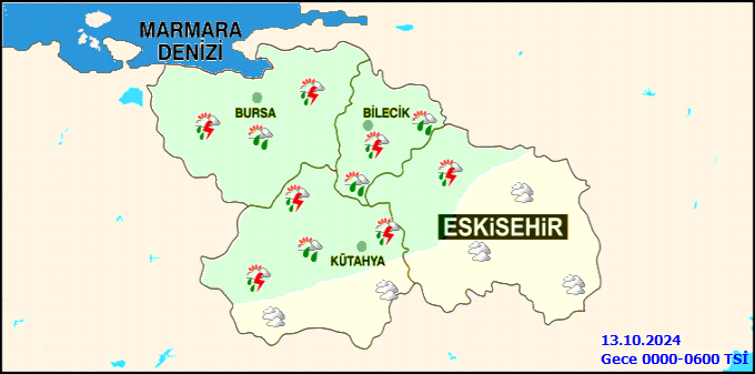 Eskişehir Ekim Yağış