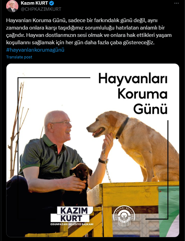 Kazım Kurt Hayvanları Koruma Günü