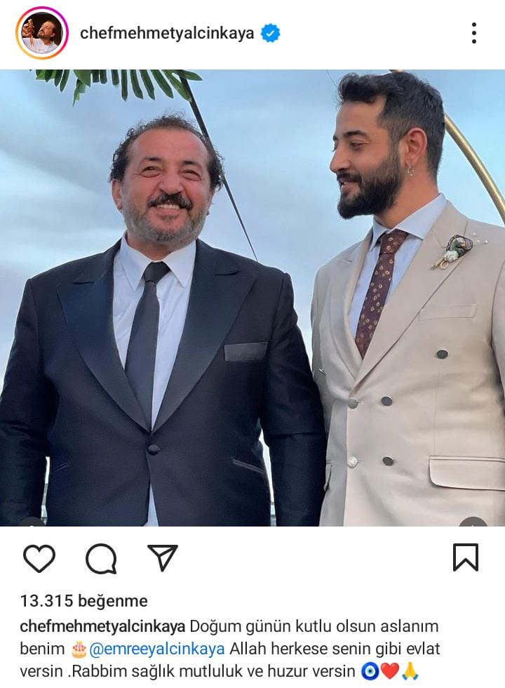 Masterchef Mehmet Şef'ten Oğluna Övgü Dolu Sözler Aslanım Benim