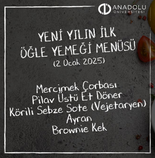 Anadolu Üniversitesi Yemek