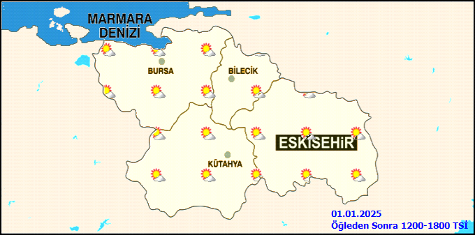 1 Ocak Eskişehir Hava Durumu