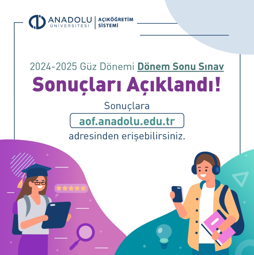 Anadolu Üniversitesi Aöf'ten Müjde! Açıklandı