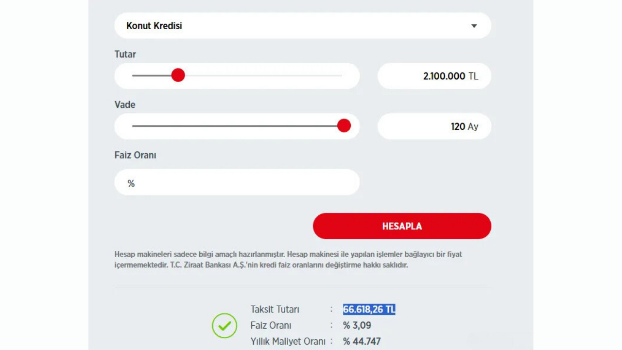 Ziraat Bankası Konut Kredisi-1