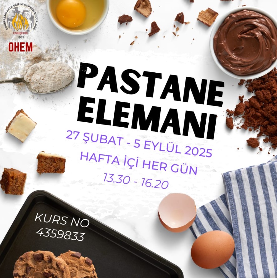 Eskişehir'de Pasta Elemanı Kursu Başlayacak