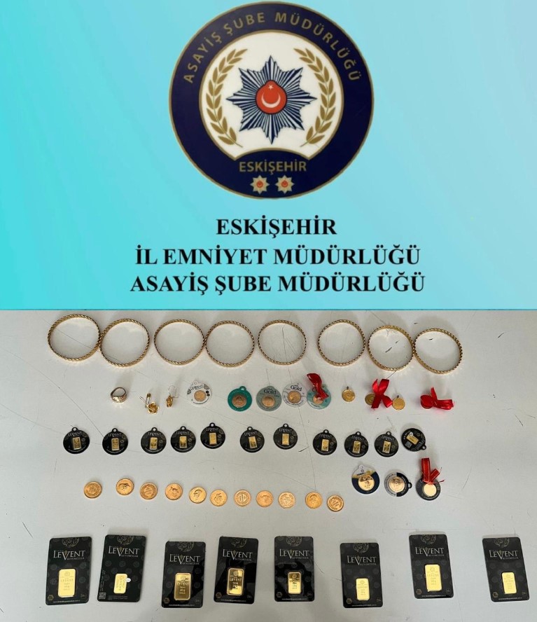 Eskişehir'de Kendilerini Mi̇t Görevlisi Olarak Tanıttılar 2 Milyon Tl Değerinde Altın Çaldılar