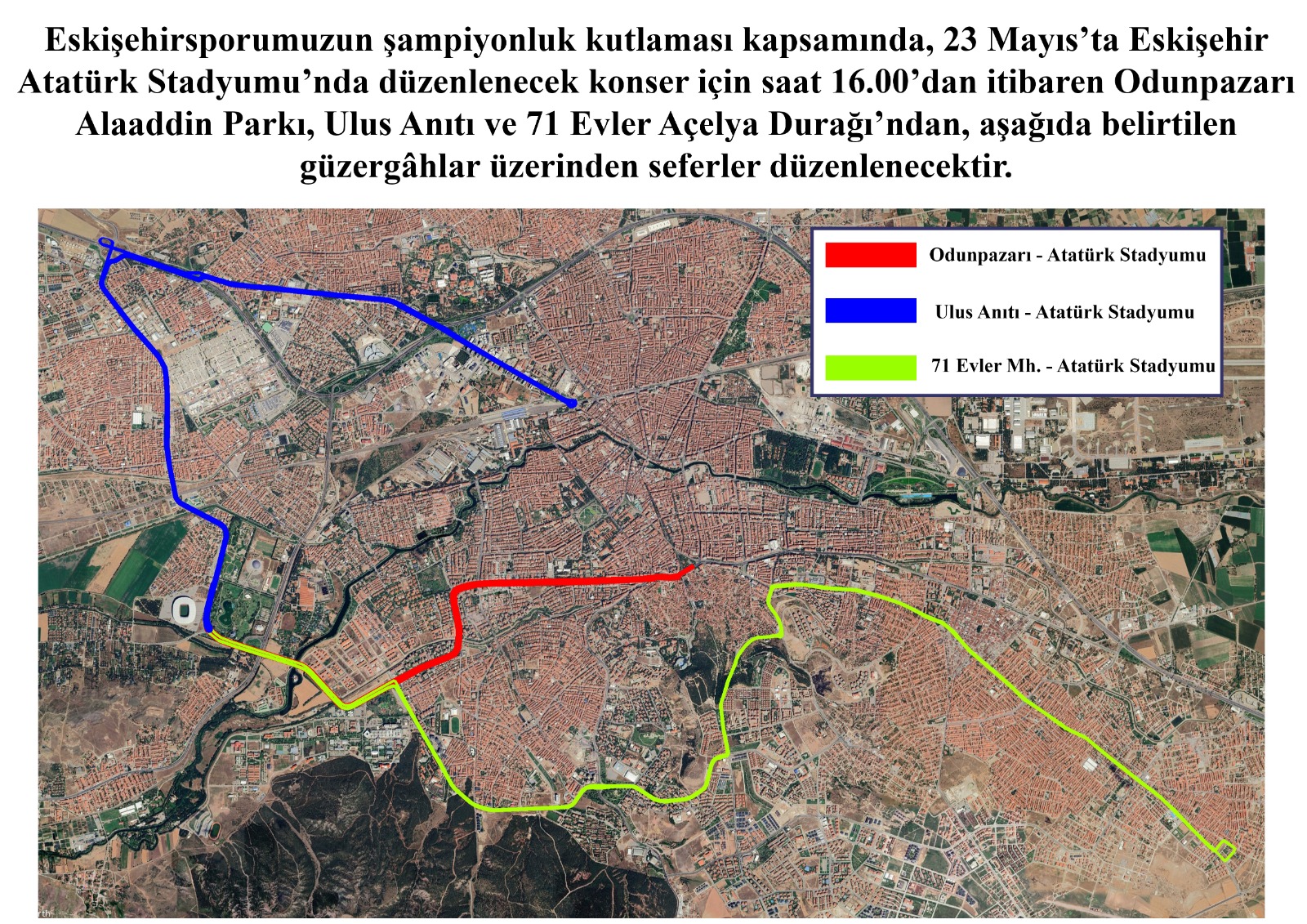 Büyükşehi̇r Es Es’i̇n Şampi̇yonluk Kutlamasi İçi̇n Otobüs Kaldiracak