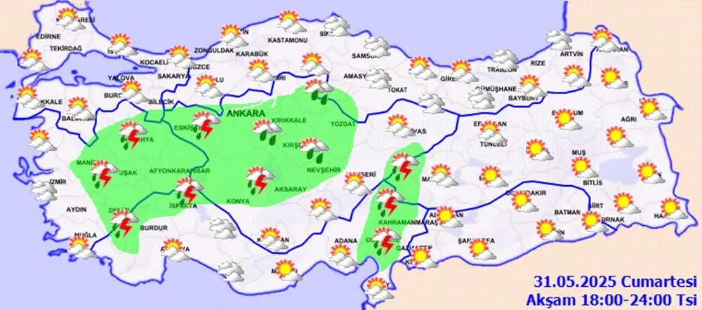 Yağmur Eskişehir 31 Mayıs