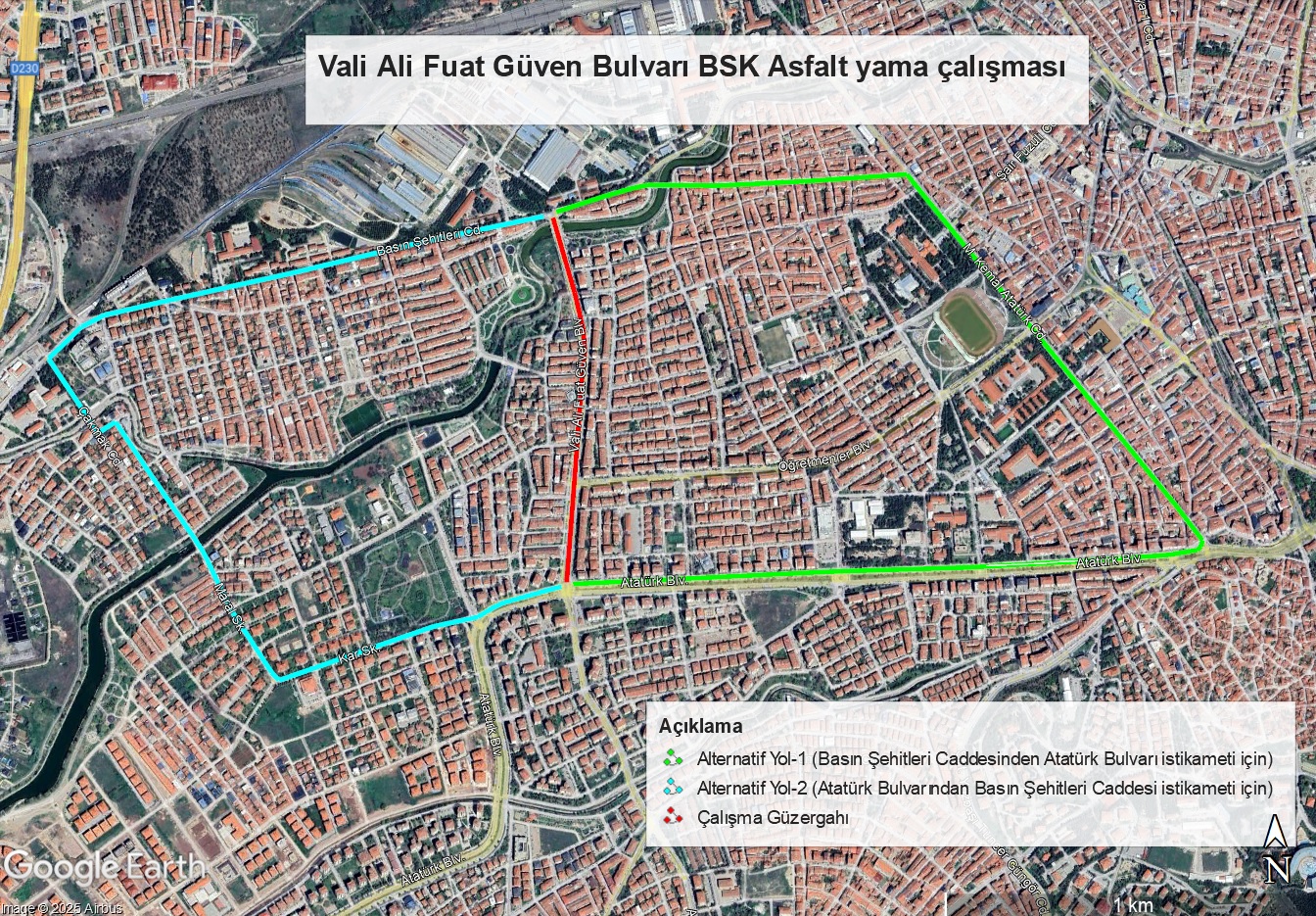 “Şehi̇r Uyurken Büyükşehi̇r Mesai̇de” Yol Çalişmalari Yeni̇den Başliyor (1)