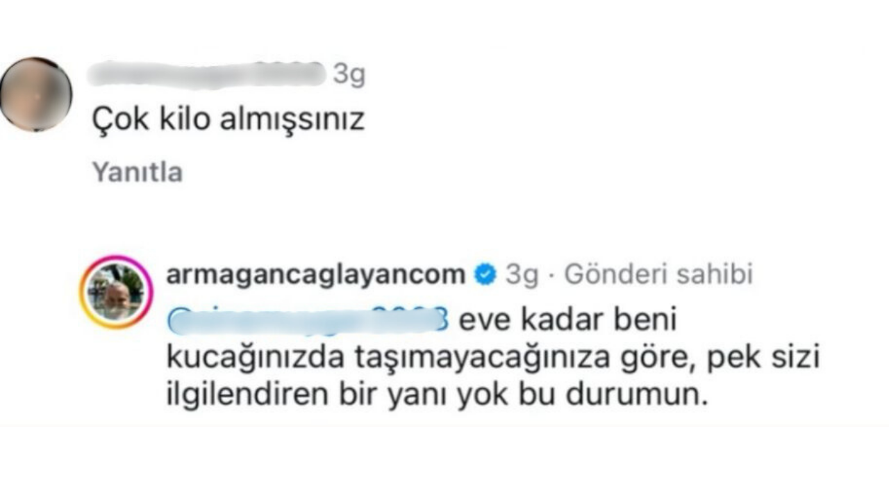 Armağan Çağlayan O Yoruma Tepkisiz Kalmadı! Eve Kadar Beni Kucağınızda... (1)