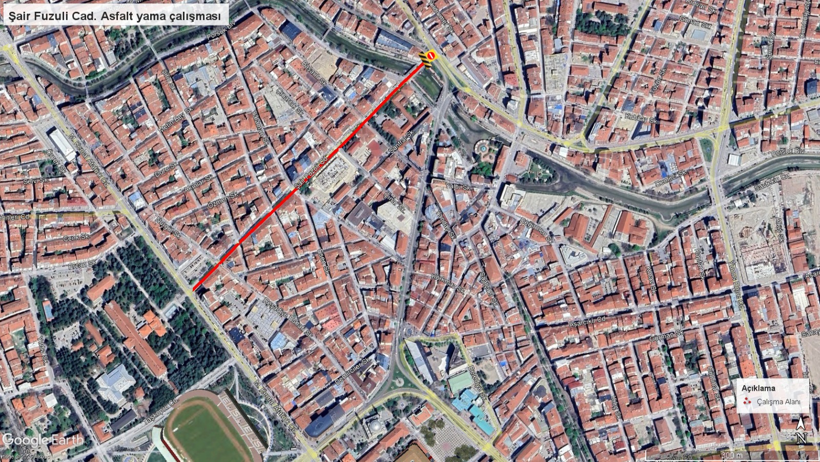 Bu Akşam Şai̇r Fuzuli̇ Caddesi̇ Kapatiliyor