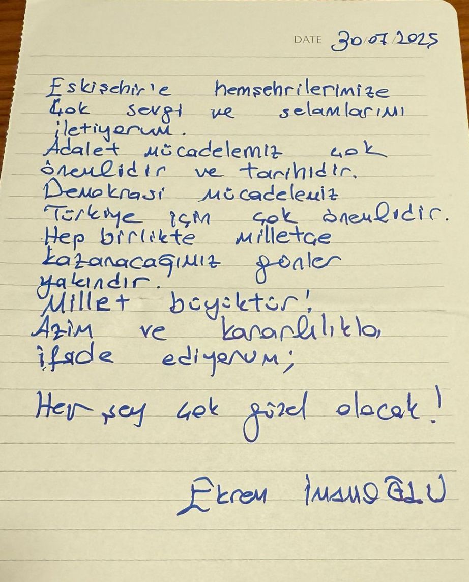 E K R E M İ M A M O Ğ L U M E K T U P