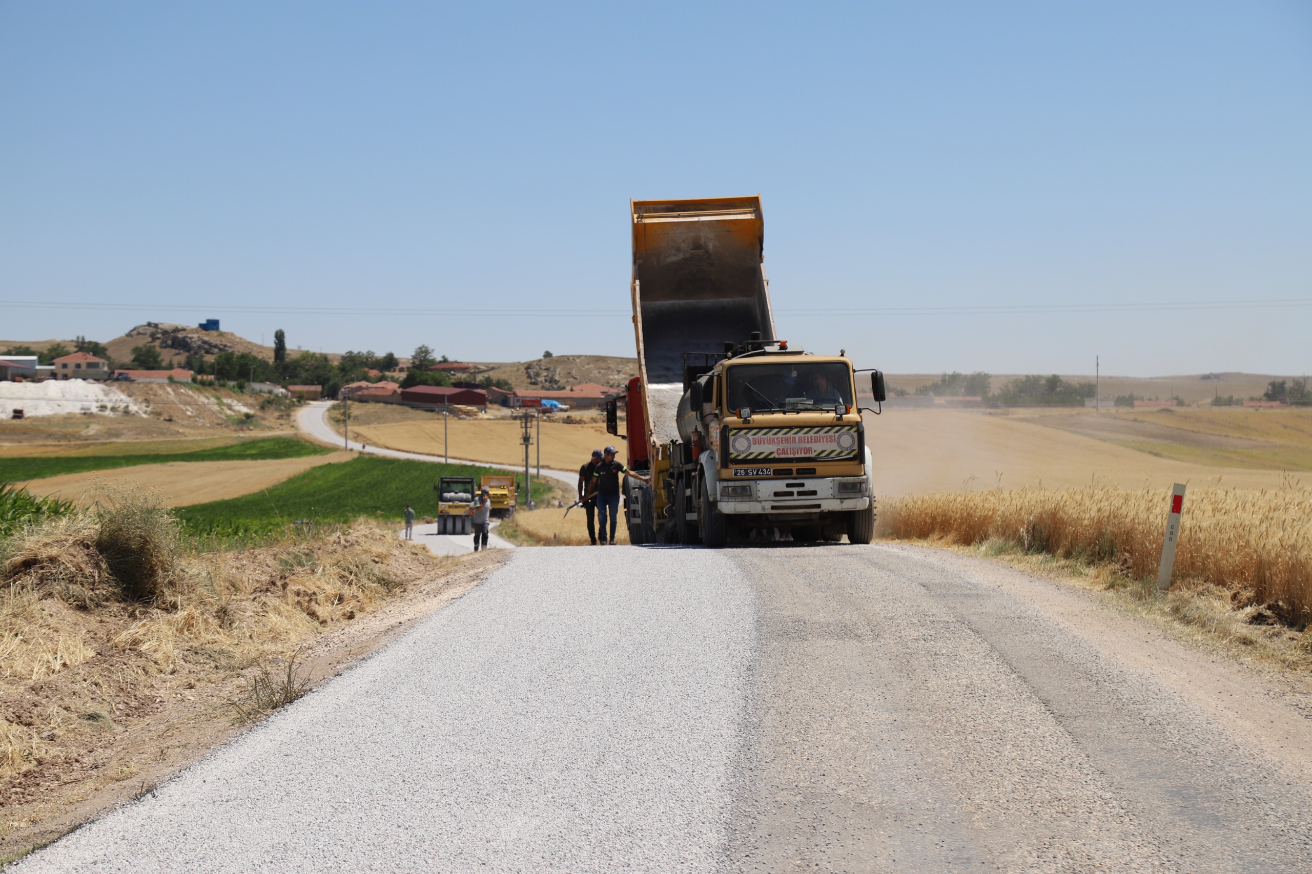 Eski̇şehi̇r’de Yol Çalişmalari Gece Gündüz Araliksiz Devam Edi̇yor (15) Kırsal